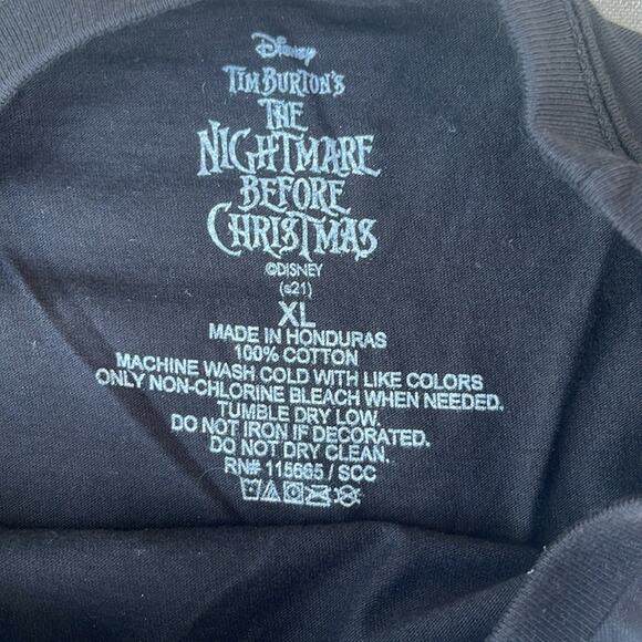 Disney Nightmare Before Christmas black t-shirt size XL NEW - Picture 3 of 5
